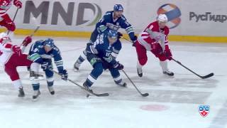 Лучшие силовые приемы сентября 2014 в КХЛ  KHL Top 10 Hits of September14 [upl. by Burrows402]