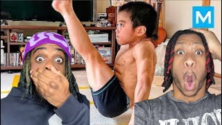 Ki amp Jdot Reacts to SUPER KID or Baby Bruce Lee  Ryusei Imai [upl. by Nimzay]