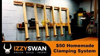 50 Dollar Homemade Clamps System  Woodworking Project [upl. by Carolus]