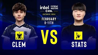 Clem vs Stats  IEM SC2 Katowice 2024  Group Stage [upl. by Orutra]