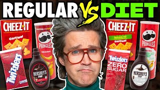 Regular vs Low Fat Snacks Taste Test [upl. by Gaby]