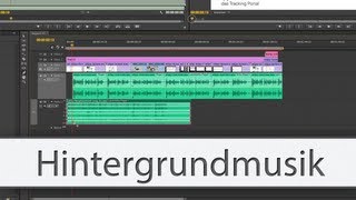 Premiere Pro Tutorial 17  Hintergrundmusik hinzufügen [upl. by Trask]