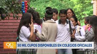 Quedan 50 mil cupos disponibles en colegios oficiales de Cali [upl. by Anauqahs]