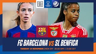 Barcelona vs Benfica  UEFA Women’s Champions League 202324 Matchday 1 Full Match [upl. by Cuttie]