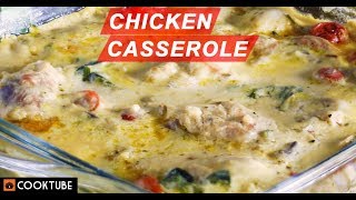 Easy Chicken Casserole Recipe  How To Make Chicken Casserole  Chicken In White Sauce [upl. by Faustena422]