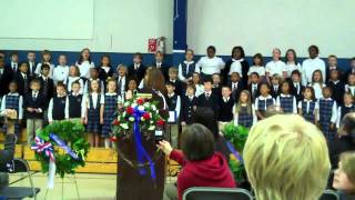 The Calverton Schools LS Choir Sings quotArmed Forces Medleyquot [upl. by Olette]