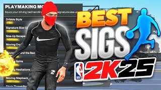 BEST DRIBBLE MOVES FOR BUILDS 5764 ON NBA 2K25 FASTEST SIGS [upl. by Brenk]