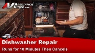 KitchenAid Dishwasher Repair  Runs then Cancels and Drains  Electronic Control Board [upl. by Huckaby]