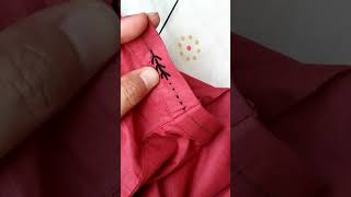 Beautiful and Simple Hand Embroidery Border easy viralvideo stitching [upl. by Faustena]