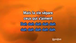 Karaoké Les feuilles mortes Live Version courte  Yves Montand [upl. by Saw]