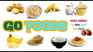 Learn about the Food Groups  GO Foods  Energy Foods  Educational Videos for Kids [upl. by Meriel899]