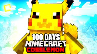 I Spent 100 DAYS as ASH KETCHUM in Pokémon Minecraft Vs my Rival Duos Cobblemon [upl. by Isayg]