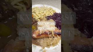 Knackwurst And Sauerkraut One pan meal shorts reels fyp recipe easyrecipe food germany [upl. by Brosy]