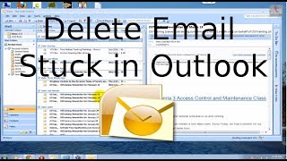 Delete Email stuck in Outlook Outbox [upl. by Asseneg]