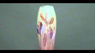 Galle MarqueterieSurVerre Glass Vase [upl. by Pelligrini229]