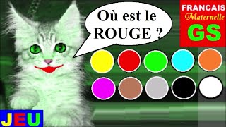 10 couleurs en français pour les petits  Jeu intuitif maternelle  2 [upl. by Arikahs]