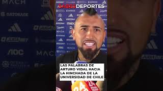 🟥Las palabras de ARTURO VIDAL hacia la hinchada de la U colocolo udechile vidal futbolchileno [upl. by Ailime]