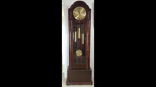 Ridgeway Grandfather Clock Westminster Chime  All Quarters [upl. by Ainud]