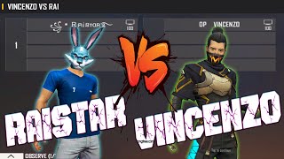 VINCENZO VS RAISTAR  RAISTAR NEW PC PLAYER VS OLD LEGEND PC VINCENZO  MOST AWAITED ROOM MATCH [upl. by Phillis]