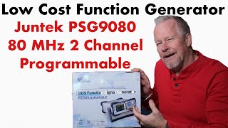 Low Cost 80 MHz Programmable Function  Signal Generator  Juntek PSG9080 review [upl. by Nwahc661]