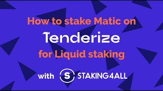 How to stake Matic for Liquid staking [upl. by Jobye]