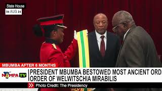 President Mbumba bestowed most ancient order of Welwitschia Mirabilis [upl. by Mendive964]