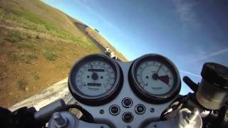 Triumph Thruxton Cafe Racer GoPro [upl. by Leventis]