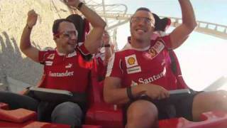 Onboard Formula Rossa with Alonso and Massa [upl. by Enyamart639]