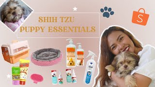 Pet Essentials For Dogs Haul Puppy  Shih Tzu Liverline Puppy Haul First Time Fur Parent 2022 Shopee [upl. by Iznik]