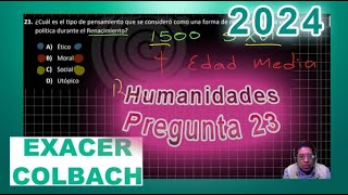 Humanidades 23 Exacer Guía 2024 [upl. by Trevethick]