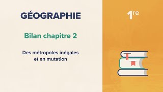 Des métropoles inégales et en mutation Géographie 1re [upl. by Fabian]