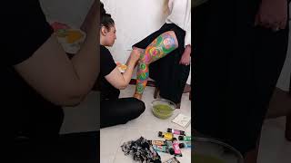 body painting part 2  Step By Step  Body Painting Tutorial BodyPainting body BodyArt [upl. by Fleming]