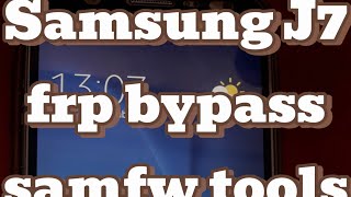 Samsung J7 j2 j5 j210 frp bypass samfw tools done [upl. by Ssor972]