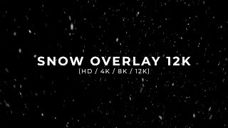 Snow Overlay HD  4K  8K  12K [upl. by Odracir]