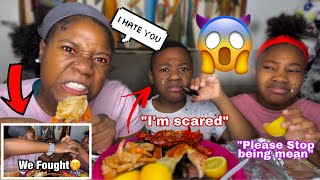 BEiNG MeAn to My SiBliNgs tO sEe hOw thEy ReacT GONE REALLY BAD Seafood Mukbang [upl. by Ok]