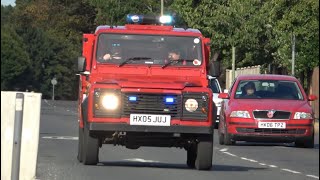 HIOWFRS JH17M2 Fareham Land Rover Defender L4t responding to a large fire in Warsash [upl. by Tisbe]