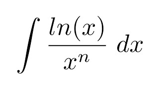 Integral of lnxxn by parts [upl. by Suilenrac632]