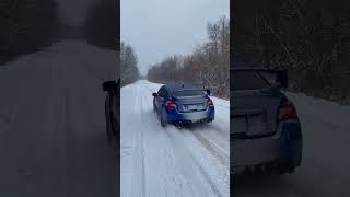 Launching My Subaru WRX STi In The Snow [upl. by Carling]