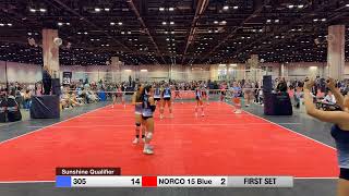 2024 Sunshine Volleyball Classic 305 vs Norco 15 Blue 256 2225 154 [upl. by Karab]