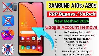 Samsung A02sA03sA10sA20sA30A12A50 FRP Bypass Android 12  Google Account Unlock Without Pc2024 [upl. by Eila]