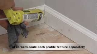 How to Caulk Trim Molding [upl. by Aemat]