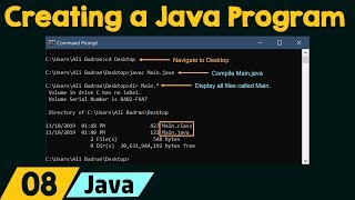 Creating Compiling and Executing a Java Program [upl. by Wehhtam178]