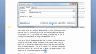 Word 2007  Suchen und ersetzen [upl. by Slavin965]