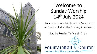 Fountainhall Church at the Stocket Service 14th July 2024 [upl. by Hjerpe]