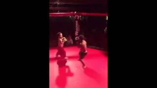 Midget MMA Fighters Go At It In The Ring [upl. by Gnoc733]