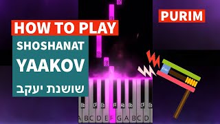 PURIM song tutorial l Shoshanas Yaakov שושנת יעקב l Jewish karaoke l Shorts [upl. by Penthea]