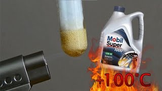 Mobil Super 1000 x1 15W40 Jak czysty jest olej silnikowy Test powyżej 100°C [upl. by Ravahs]