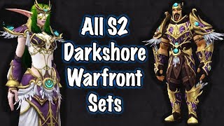 Jessiehealz  All Darkshore Warfront Sets Horde And Alliance [upl. by Adnac194]