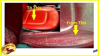 HOW TO FIX NASTY LEATHER SEATS IN 10 MINUTES for CHEAP [upl. by Wunder441]