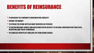 Reinsurance Meaning Benefits and Types [upl. by Rennat]